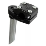 Suporte Guidão Bike Alumínio Cross Cg Titan Cb 4 Parafusos Comprimento 18 Cm Cor Preto