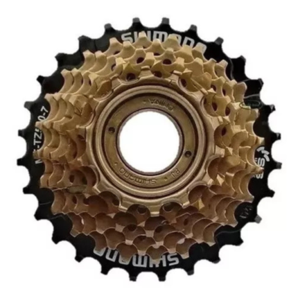 Catraca Roda Livre Bike Shimano Tz500 7v Rosca 14/28d Mtb Cor Dourado Quantidade máxima de dentes 28 Quantidade mínima de dentes 14
