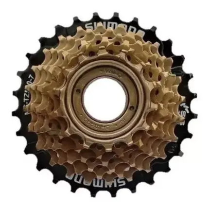 Catraca Roda Livre Bike Shimano Tz500 7v Rosca 14/28d Mtb Cor Dourado Quantidade máxima de dentes 28 Quantidade mínima de dentes 14