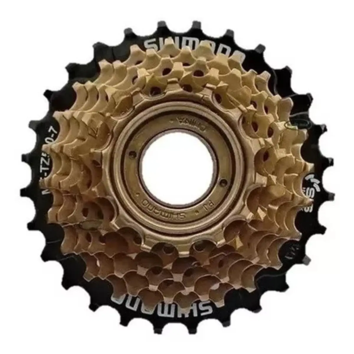 Design sem nome (44) Catraca Roda Livre Bike Shimano Tz500 7v Rosca 14/28d Mtb Cor Dourado Quantidade máxima de dentes 28 Quantidade mínima de dentes 14 - Imagem 1